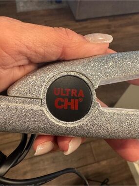 CHI Ultra Mini Glitter Silver Hair Straightener - ULTRA CHI